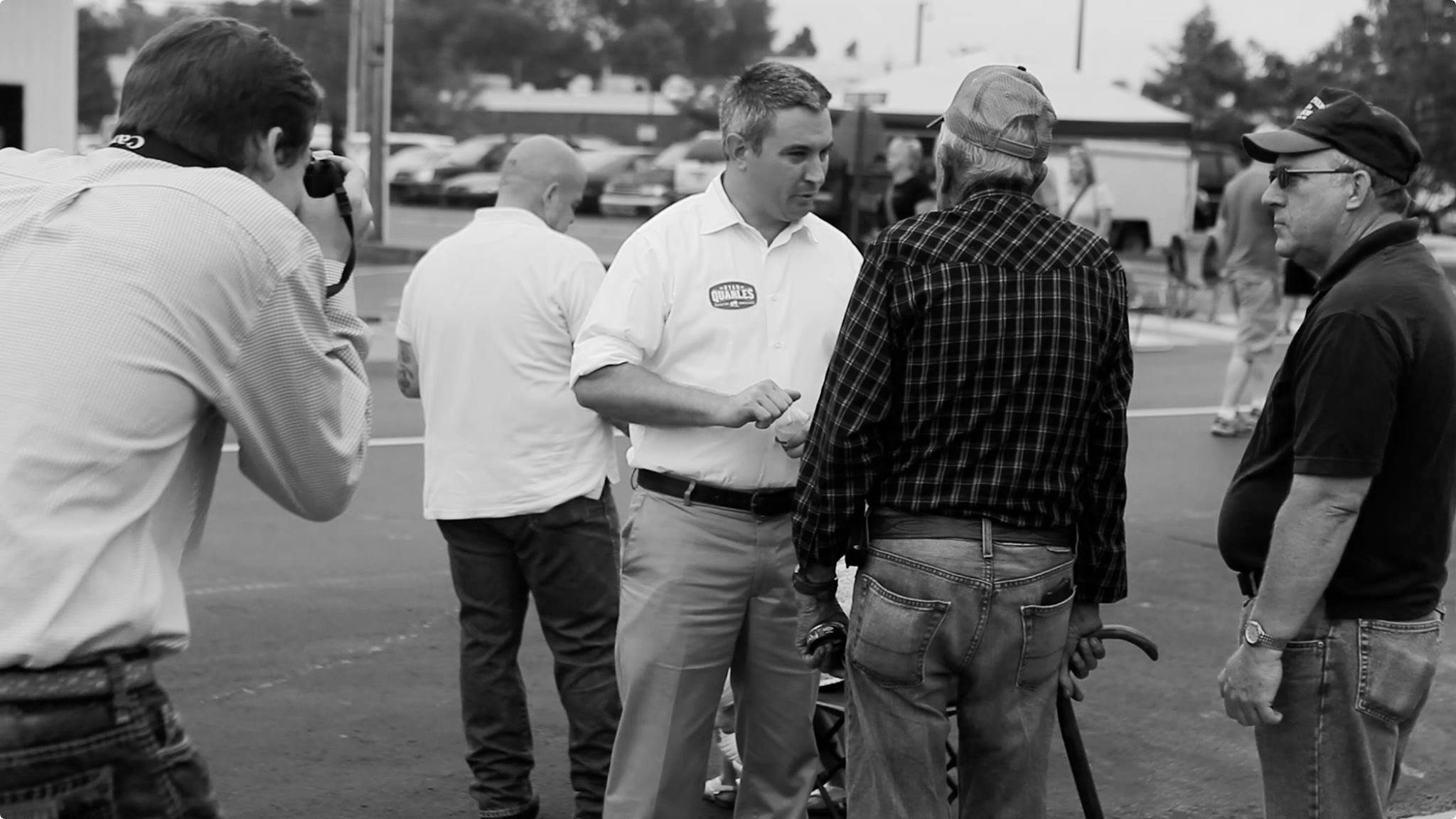 Political campaign roots and small business works